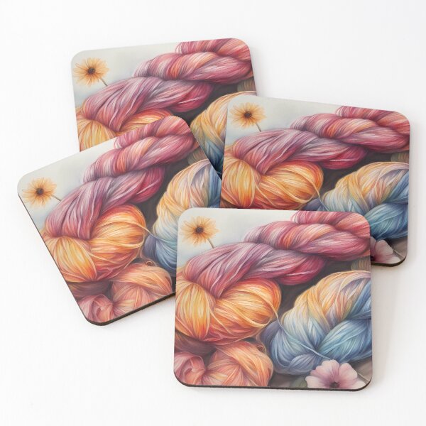 Item preview, Yarn Skeins and Flowers designed and sold by CalmnessbyChoice.