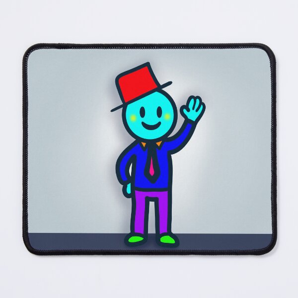 Item preview, Mr. Teal – Colorful Pop Art Character designed and sold by AmbientArtCo.