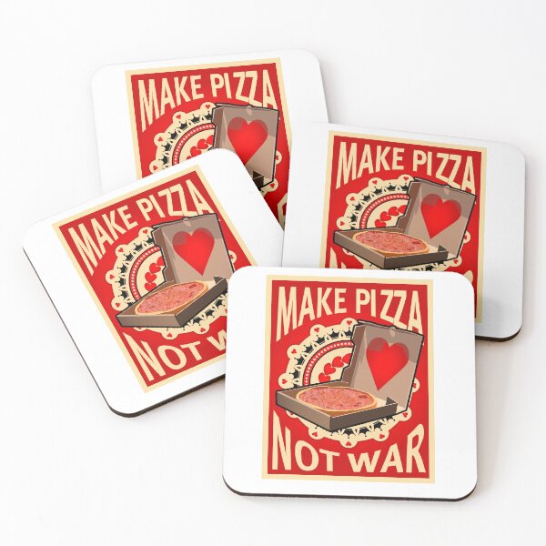 Item preview, MAKE PIZZA NOT WAR! designed and sold by PIXEL POP DESIGNS - Beyond the Norm!.