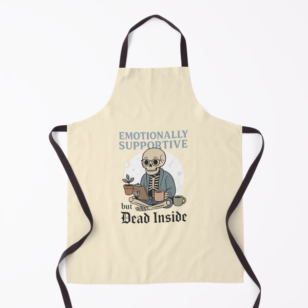 Item preview, Emotionally Supportive But Dead Inside – Funny Skeleton Therapist T-Shirt designed and sold by authenticwords.