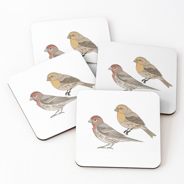 Item preview, House Finches (Transparent)  designed and sold by BlueBowMimid.