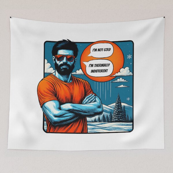 Item preview, I'm not cold comic humor designed and sold by Klirya.