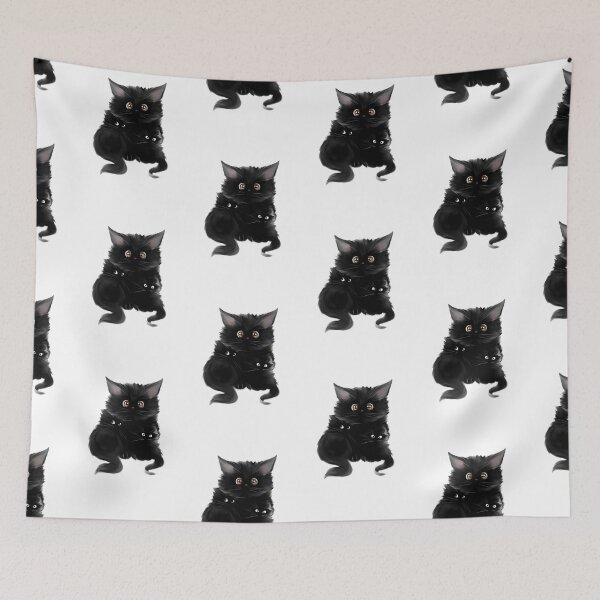 Item preview, Shy Black Kitty's designed and sold by Blossoms & Bosoms by Syrina Astles.