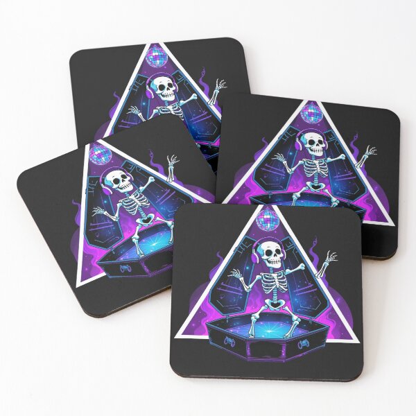 Item preview, Dancin’ Till Dead… Literally | Funny Skeleton Rave Party Design designed and sold by Urban-Pulse-UP.