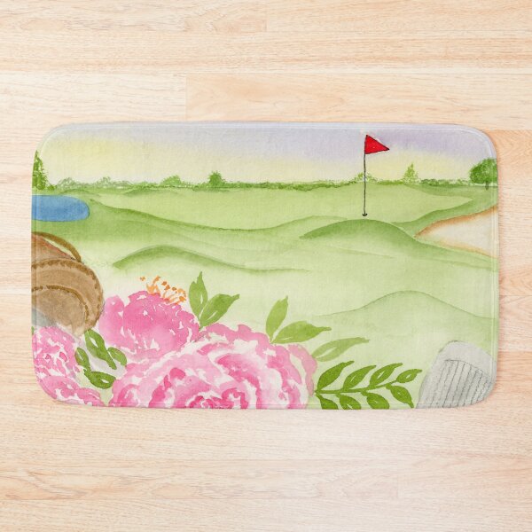 Item preview, Watercolor Peonies On Golf Course designed and sold by daphsam.