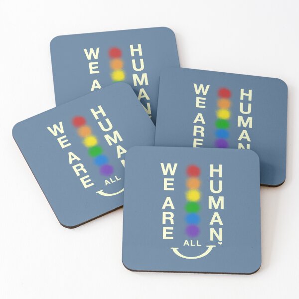 Item preview, We Are All Human – Light Blue: Quiet Feeling Edition designed and sold by Rainbowtree8.