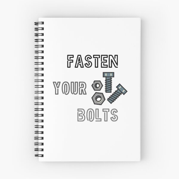 Item preview, Fasten Your Bolts Funny Mechanical Engineer Pun designed and sold by ThePungineer.