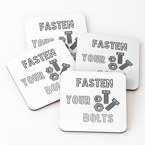 Item preview, Fasten Your Bolts Funny Mechanical Engineer Pun designed and sold by ThePungineer.