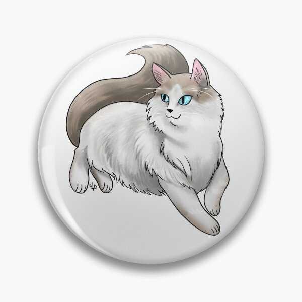 Item preview, Cat - Ragdoll Cat - White and Tan designed and sold by Jennifer Stolzer.