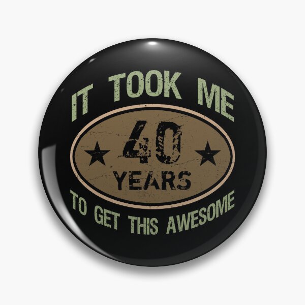Item preview, Awesome 40th Birthday For Men designed and sold by thepixelgarden.