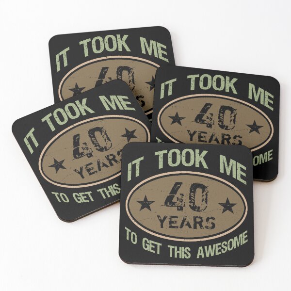 Item preview, Awesome 40th Birthday For Men designed and sold by thepixelgarden.