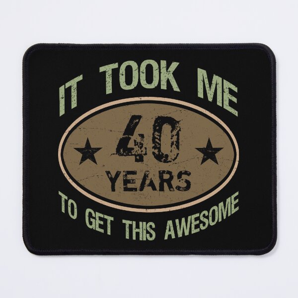 Item preview, Awesome 40th Birthday For Men designed and sold by thepixelgarden.
