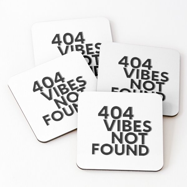 Item preview, 404 Vibes Not Found – Glitch Aesthetic Minimalist Design designed and sold by ju-jugno.