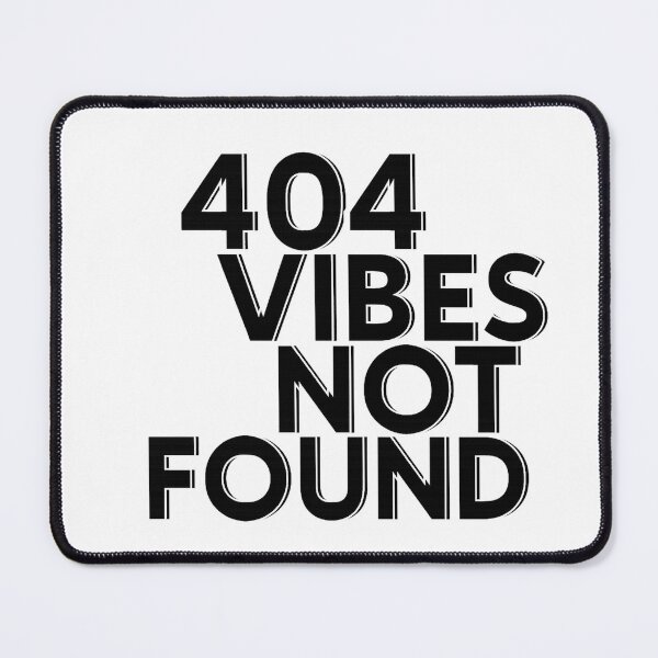 Item preview, 404 Vibes Not Found – Glitch Aesthetic Minimalist Design designed and sold by ju-jugno.