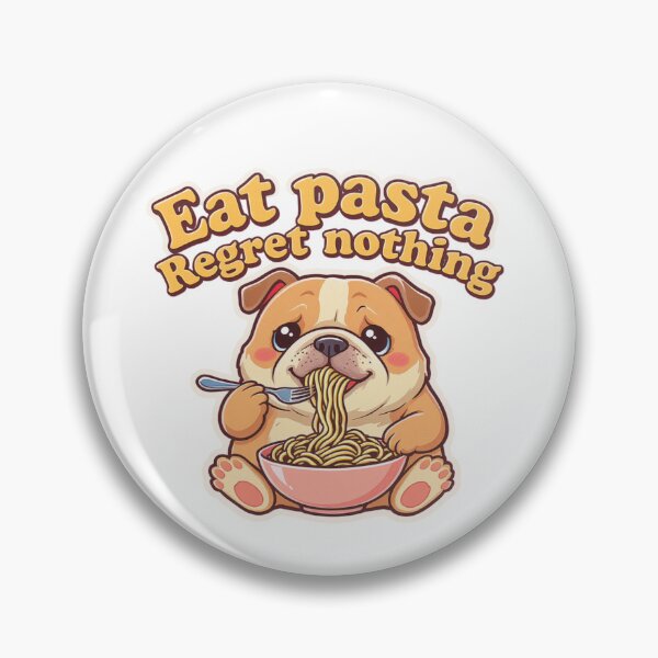 Item preview, Cute Bulldog Eating Pasta 3 designed and sold by Klirya.