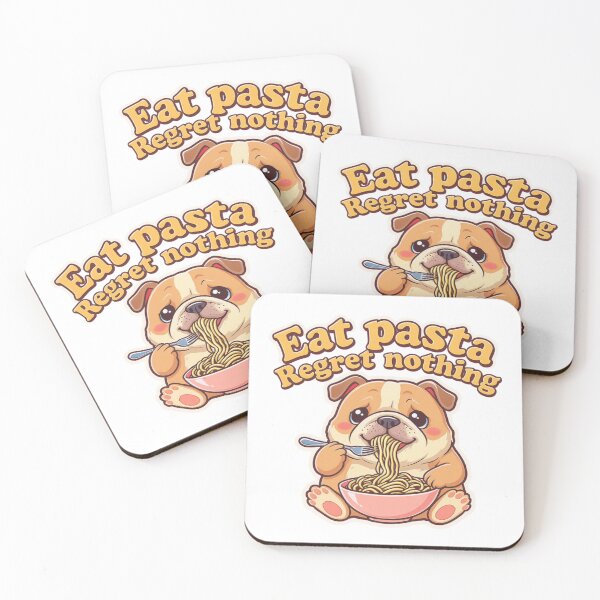 Item preview, Cute Bulldog Eating Pasta 3 designed and sold by Klirya.