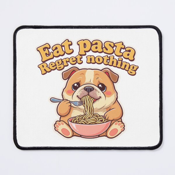 Item preview, Cute Bulldog Eating Pasta 3 designed and sold by Klirya.