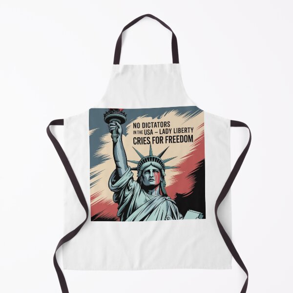 Item preview, No Dictators in the USA Lady Liberty Cries for Freedom Political Protest Art designed and sold by Mateusz Majcherek.