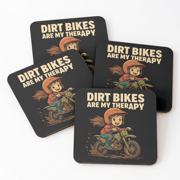 Item preview, Dirt Bikes Are My Therapy – Retro Motocross Girl Shirt | Funny Gift for Dirt Bike Lovers & Kids Who Ride designed and sold by NicoDesignArt.