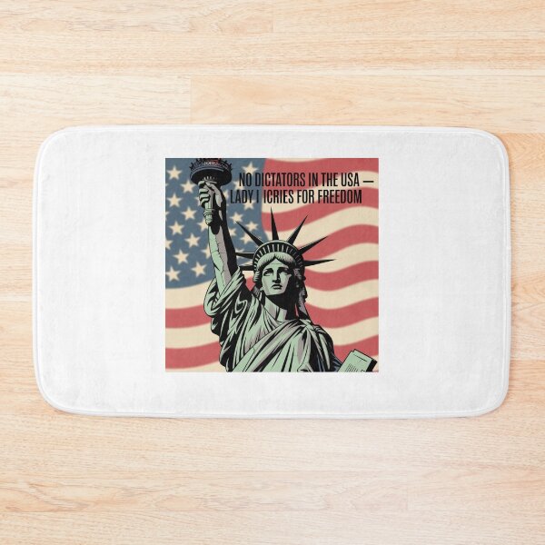 Item preview, No Dictators in the USA Lady Liberty Cries for Freedom Political Protest Art designed and sold by Mateusz Majcherek.
