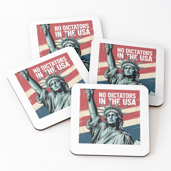 Artikelvorschau, Keine Diktatoren in den USA Lady Liberty schreit nach Freiheit Politische Protestkunst entworfen und verkauft von Mateusz Majcherek.