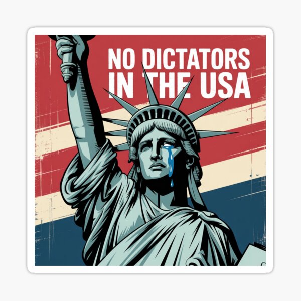 Artikel-Vorschau von Keine Diktatoren in den USA Lady Liberty schreit nach Freiheit Politische Protestkunst, designt und verkauft von Mateusz Majcherek.