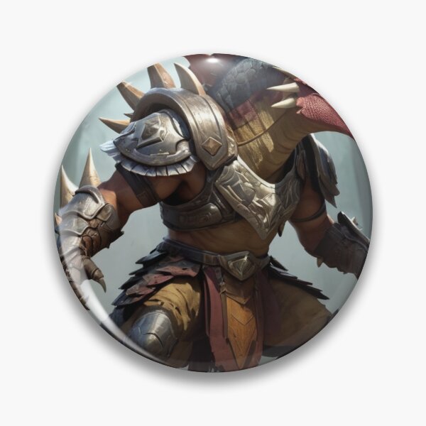 Item preview, Dino Warrior – Armored Reptilian Gladiator designed and sold by DreamistStore.