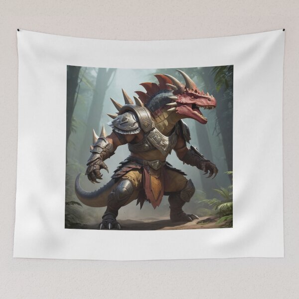Item preview, Dino Warrior – Armored Reptilian Gladiator designed and sold by DreamistStore.