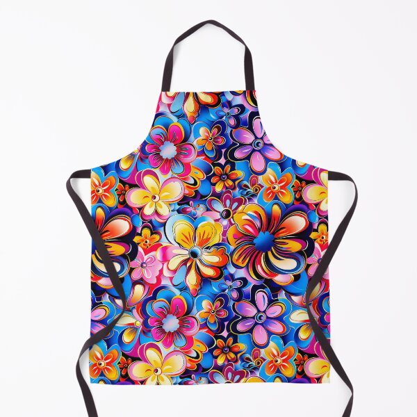 Item preview, retro flowers, 70s flowers, floral designed and sold by ArtbyJustis.