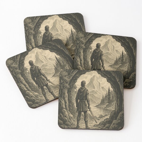 Item preview, The Journey Begins – Medieval Woodcut Adventure designed and sold by DreamistStore.