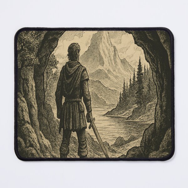 Item preview, The Journey Begins – Medieval Woodcut Adventure designed and sold by DreamistStore.