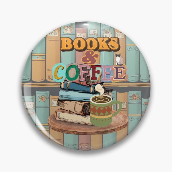 Artikelvorschau, Books & Coffee, Booklover, Coffeelover entworfen und verkauft von toycruisers_merch-butze.
