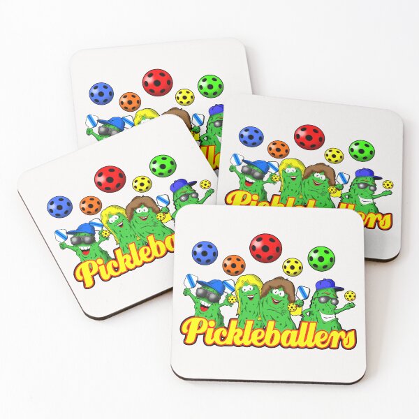 Item preview, Pickleballer Couples Cartoon Graphic Logo. designed and sold by Uncle Steve The Cartoonguy's Pickleball Madness..