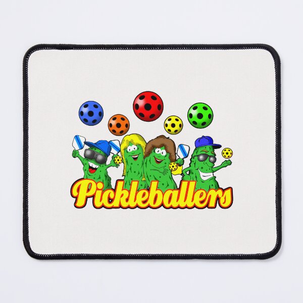 Item preview, Pickleballer Couples Cartoon Graphic Logo. designed and sold by Uncle Steve The Cartoonguy's Pickleball Madness..