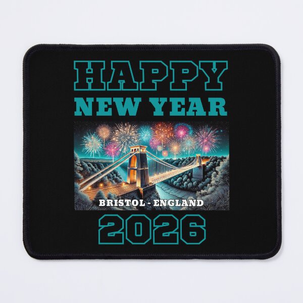 Item preview, Happy New Year 2026 - Bristol - Blue/Green Edition designed and sold by Manic Merch Designs.