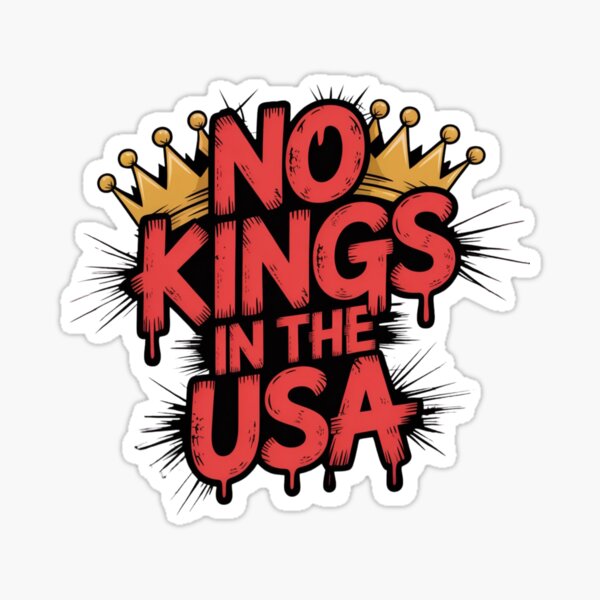 Artikel-Vorschau von Keine Könige in den USA Graffiti Politische Protestkunst, designt und verkauft von Mateusz Majcherek.