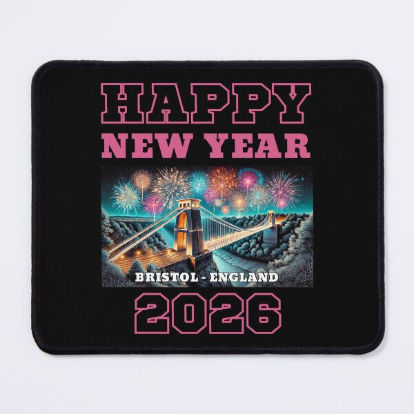 Item preview, Happy New Year 2026 - Bristol - Pink Edition designed and sold by Manic Merch Designs.