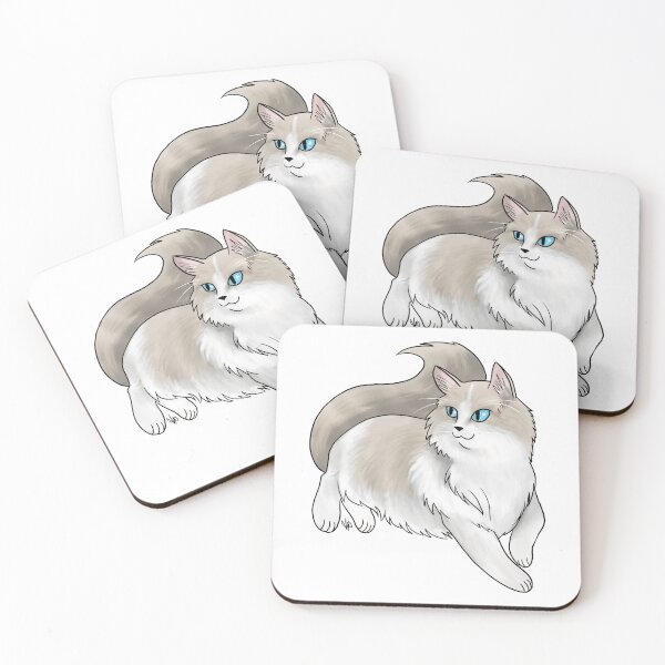 Item preview, Cat - Ragdoll Cat - Cream Bicolor designed and sold by Jennifer Stolzer.