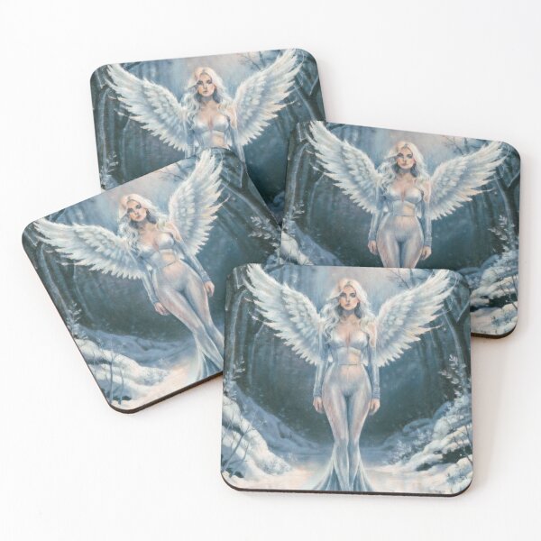 Item preview, Ethereal Icon – Surreal Top Model Portrait in a Celestial Winter Dream designed and sold by paulo silveira.