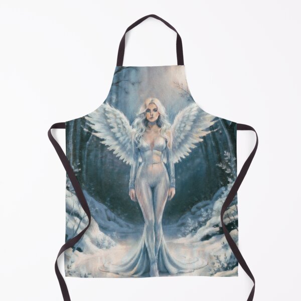 Item preview, Ethereal Icon – Surreal Top Model Portrait in a Celestial Winter Dream designed and sold by paulo silveira.