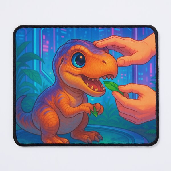 Item preview, Cyber Dino Baby – A Prehistoric Friend in the Future designed and sold by DreamistStore.