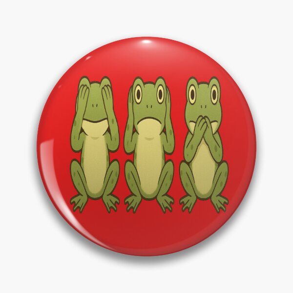 Item preview, Three wise Frogs see no evil hear no evil speak no evil  designed and sold by JamesDunican.