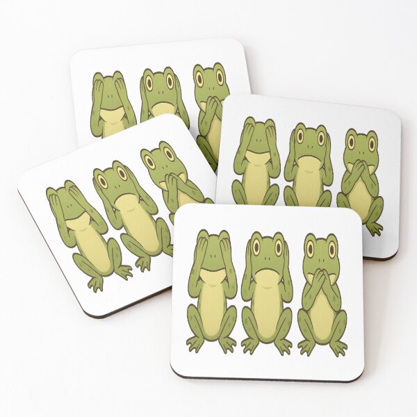 Item preview, Three wise Frogs see no evil hear no evil speak no evil  designed and sold by JamesDunican.