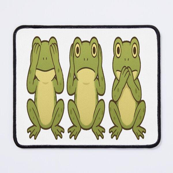 Item preview, Three wise Frogs see no evil hear no evil speak no evil designed and sold by JamesDunican.