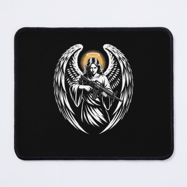 Angel with machine gun