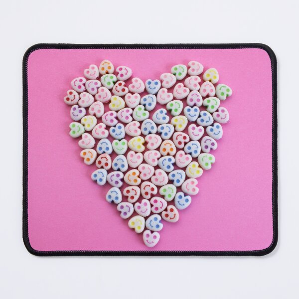 Item preview, Big hearts made up of smaller ones with happy faces designed and sold by Myrarte.
