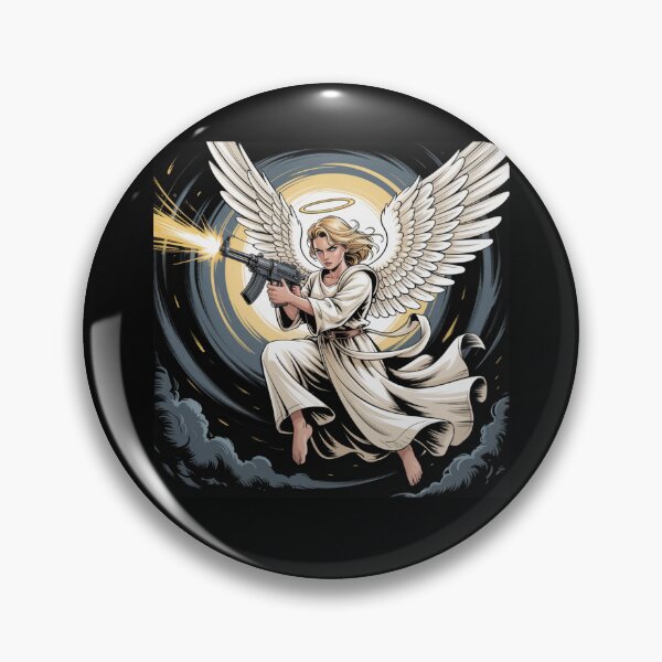 Item preview, Angel with machine gun designed and sold by Mateusz Majcherek.