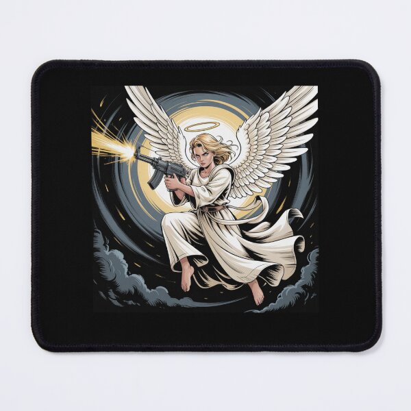 Item preview, Angel with machine gun designed and sold by Mateusz Majcherek.