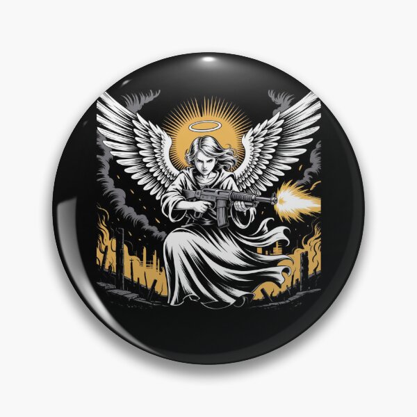 Item preview, Angel with machine gun designed and sold by Mateusz Majcherek.