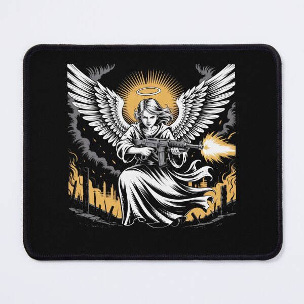 Item preview, Angel with machine gun designed and sold by Mateusz Majcherek.